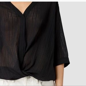 Black AllSaints Wairyn Shirt